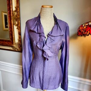 Coldwater Creek Ruffled Blouse